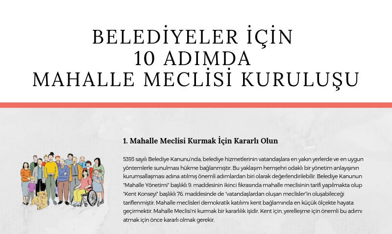 Belediyeler için 10 Adımda Mahalle Meclisi Kuruluşu